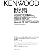 Kenwood KAC-746 Instruction Manual