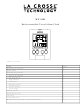 La Crosse Technology WT-2191A User Manual