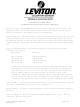 Leviton i 48e Installation And Maintenance Manual