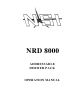 NSI NRD 8000 Operation Manual