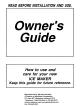 Marvel 30iMA-BB Owner's Manual
