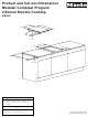 Miele KM400 Product And Cut-Out Dimensions