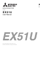 Mitsubishi Electric EX51U User Manual