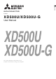 Mitsubishi XD500U User Manual