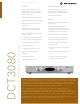 Motorola DCT3080 Specification Sheet