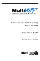 Multitech MultiVOIP 400 MVP400 Quick Start Manual