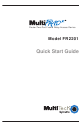 Multi-Tech MultiFRAD FR2201 Quick Start Manual