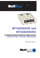 Multitech MultiModem MT5600DSDV2 Quick Start Manual
