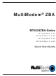 MultiModem MT5634ZBA Quick Start Manual