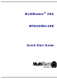 Multi-Tech MT9234ZBA Quick Start Manual