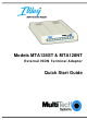 Multitech MTA128NT Quick Start Manual