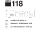 NAD 118 Owner's Manual