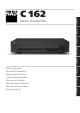 NAD 162 Owner's Manual