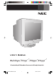NEC MultiSync FE791SB User Manual