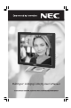 NEC MultiSync LCD1565 User Manual