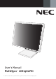 NEC MultiSync LCD1980FXi User Manual
