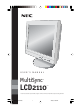 NEC MultiSync LCD2110 User Manual