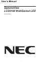 NEC MultiSync LCD2180WG-LED User Manual