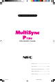 NEC MultiSync P1150 Information Manual