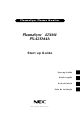 NEC PlasmaSync 42XM4 Startup Manual
