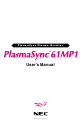 NEC PlasmaSync 61XM1A User Manual