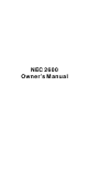 NEC NEX 2600 Owner's Manual