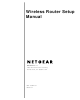 Netgear RangeMax WNR854T Setup Manual