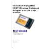 Netgear RangeMax WN511T User Manual