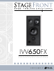 Niles StageFront Home Theater Solutions IW650FX Datasheet