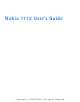 Nokia 1112 User Manual
