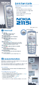 Nokia 2115i Quick Start Manual