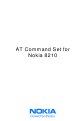 Nokia 8210 Command List
