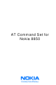 Nokia 8850 Command List