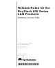 Nortel BayStack 650 Release Note