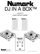 Numark DJ In a Box 2 Easy Setup Manual