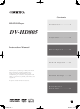 Onkyo DV-HD805 Instruction Manual