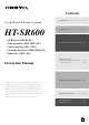 Onkyo HT-SR600 Instruction Manual