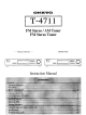 Onkyo T-4711 Instruction Manual
