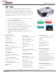 Optoma EP729 Specifications