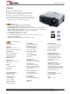 Optoma TX700 Datasheet