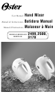 Oster 2499 User Manual