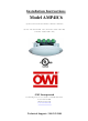 Owi AMP4IC6 Installation Instructions Manual