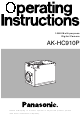 Panasonic AK-HC910 Operating Instructions Manual