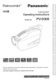 Panasonic Palmcorder PV-D300 Operating Instructions Manual