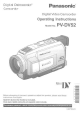 Panasonic Digital Palmcorder PV-DV52 User Manual