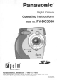 Panasonic iPalm PV-DC3000 Operating Instructions Manual
