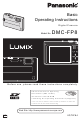 Panasonic Lumix DMC-FP8 Basic Operating Instructions Manual