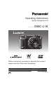 Panasonic Lumix DMC-L1 Operating Instructions Manual
