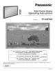 Panasonic Viera TH-42PW3 Operating Instructions Manual