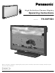 Panasonic Viera TH-50PHD3 Operating Instructions Manual